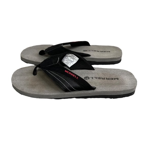 Merrell Flip Flop Sandals size 7 Men Black Red Gray NWOT main image 6